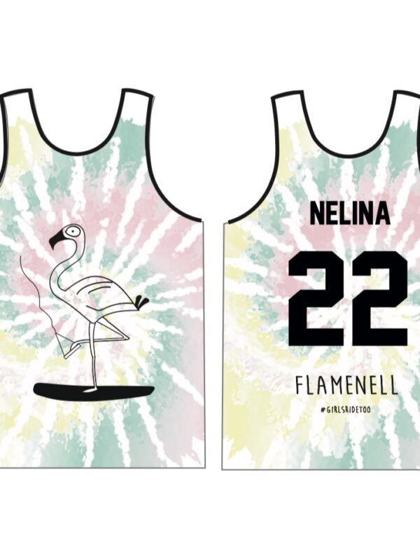 BATIKOVANÝ FLAMENELL DRES NA MÍRU -  PASTELS COLORS
