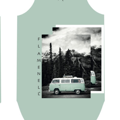 Flamenell dress powder mint- mountain trip