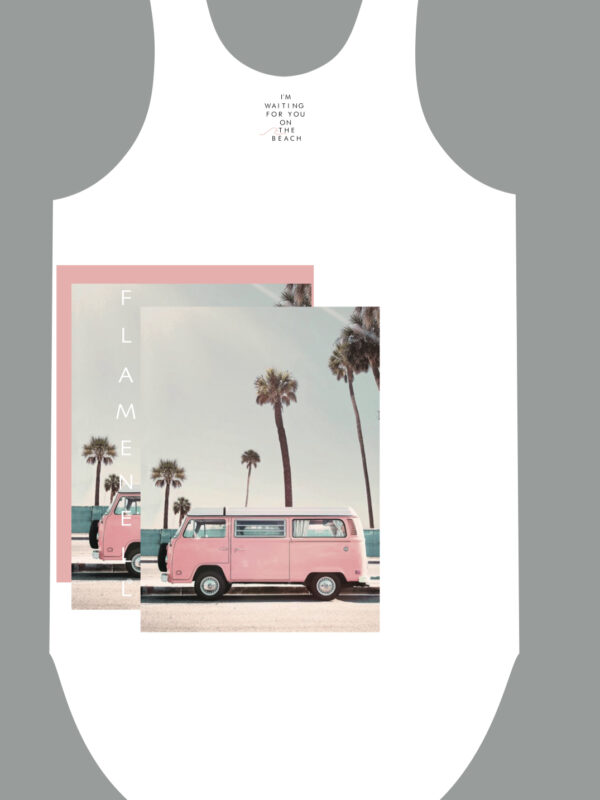 Flamenell dress white - WAITING FOR YOU ON THE BEACH