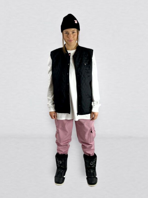 Black pillows vest