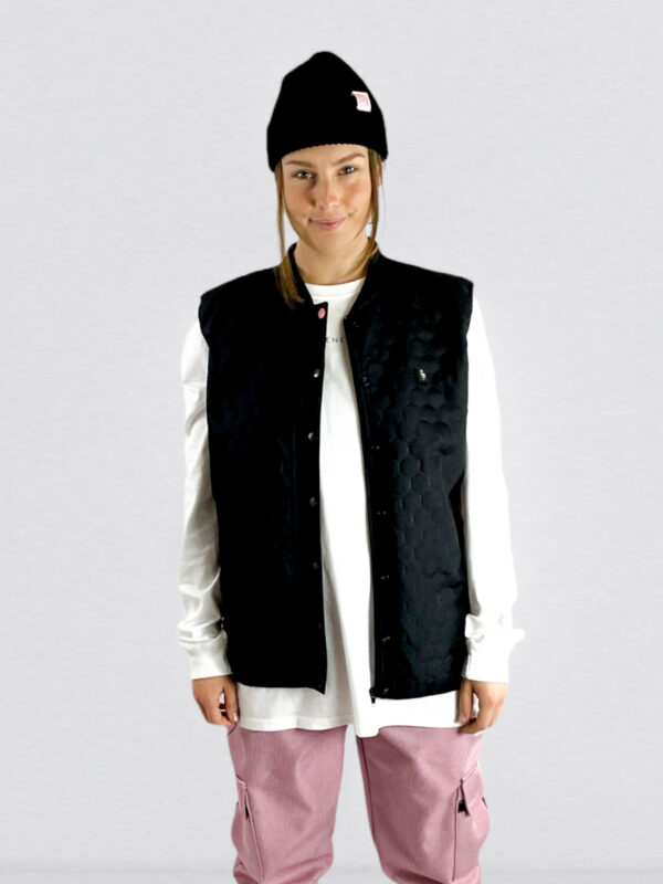 Black pillows vest