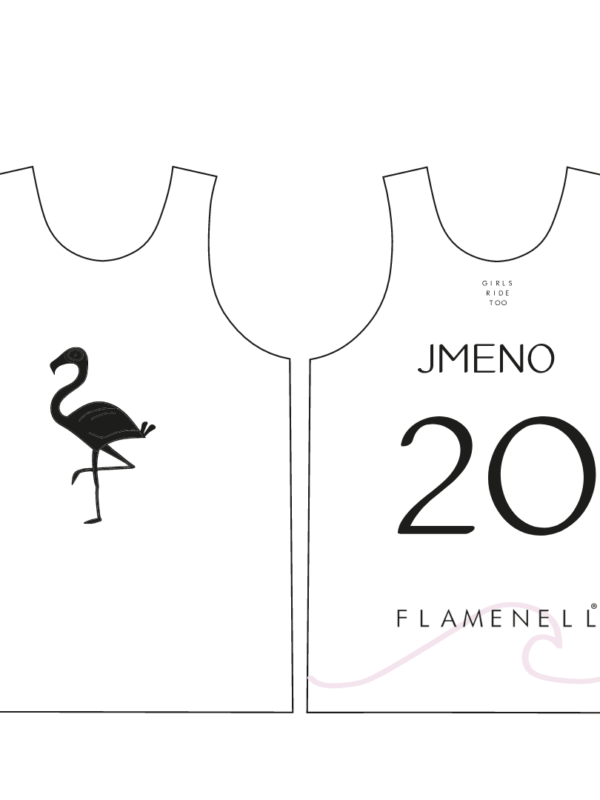 Flamenell jersey basic - white