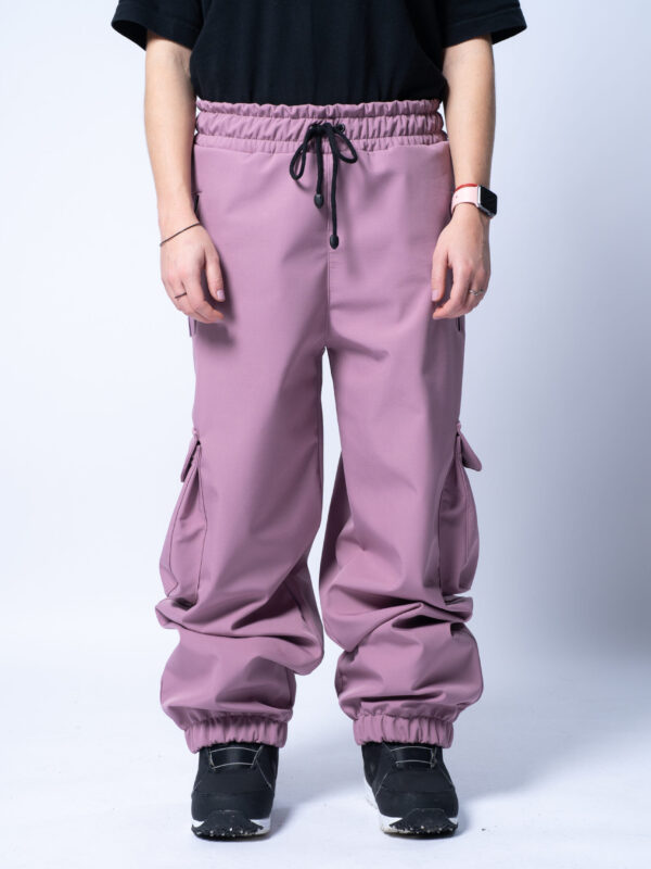 Baggy flow pocket pants - wineberry