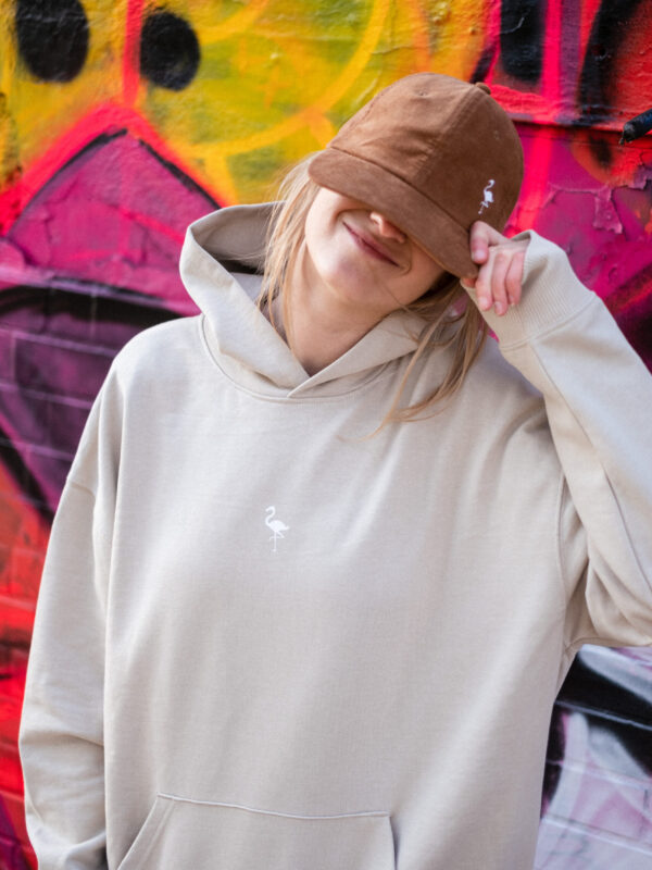 Vintage oversized hoodie beige - palm beach