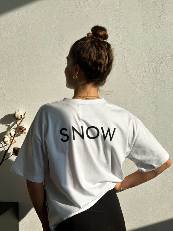 Flamenell t-shirt white - snow