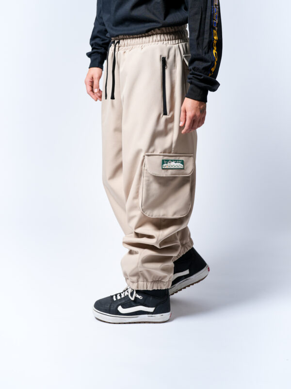 Baggy pocket pants - limestone