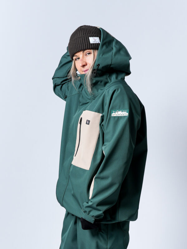 Baggy snow jacket zip - mix