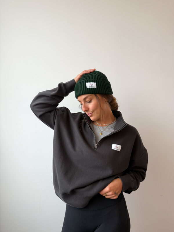 Ribbed Beanie Flamenell – Forest Pine